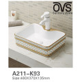 Popular Golden Color Basin Above Counter Bathroom Vanity